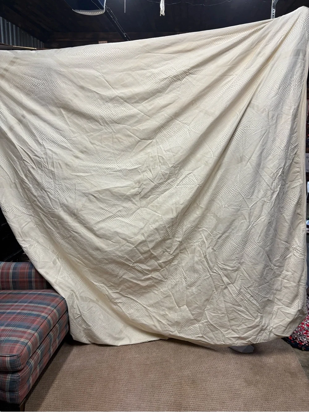 Neutral Textured Duvet Cover - Cream Made in India Luxury Hotel
